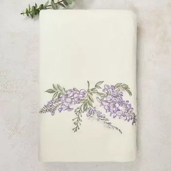 Полотенце махровое Lilla, молочное