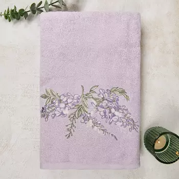 Полотенце махровое Lilla, сиреневое