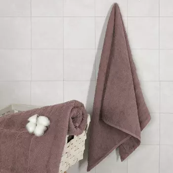 Полотенце махровое Олимп, коричневое