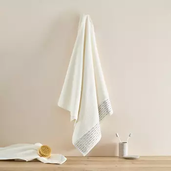 Полотенце махровое Punto, кремовое