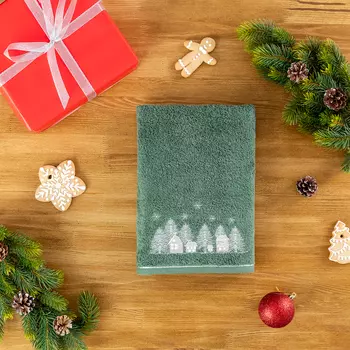 Полотенце махровое Snow village I