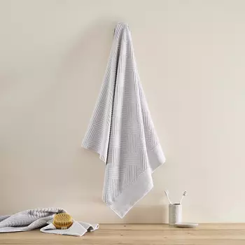 Полотенце махровое Zigzag, серое