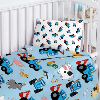 Постельное белье детское Трактор и животные