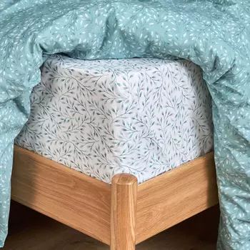 Простыня Foglio, голубая