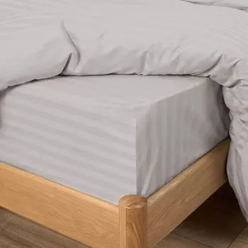 Простыня на резинке Ash gray I