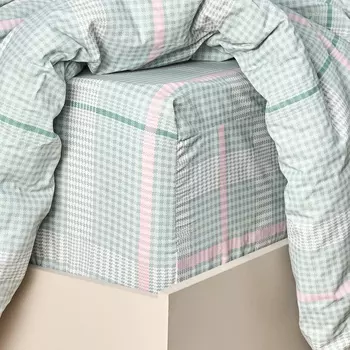 Простыня на резинке Bonmarito, зеленая