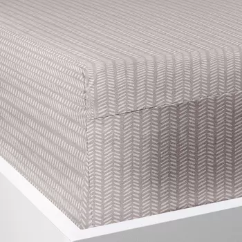 Простыня на резинке Gustavo, бежевая