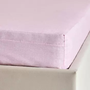 Простыня на резинке Perfezione, розовая