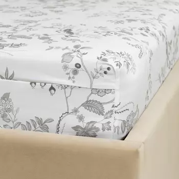 Простыня на резинке Sibilla gray