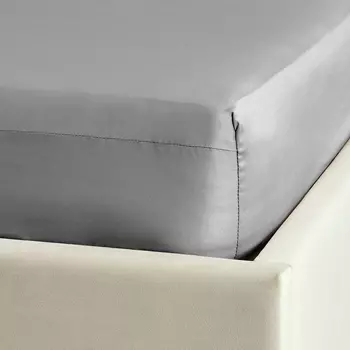 Простыня на резинке Silver grey