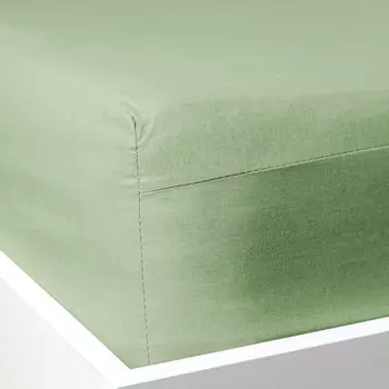 Простыня на резинке Smoke green