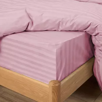 Простыня на резинке Soft pink