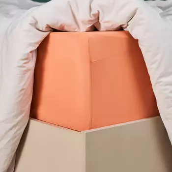 Простыня на резинке Vivid orange