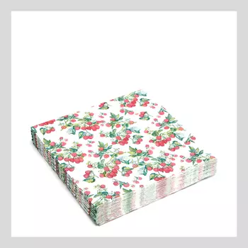 Салфетки бумажные Малина