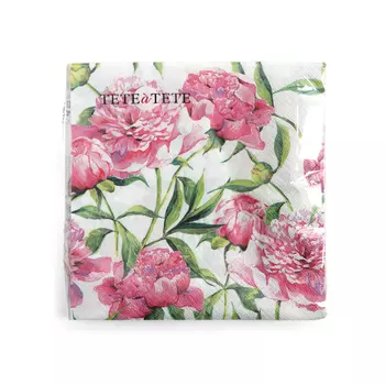 Салфетки Pink peonies бумажные