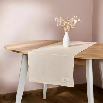 Скатерть-дорожка ECO, бежевая