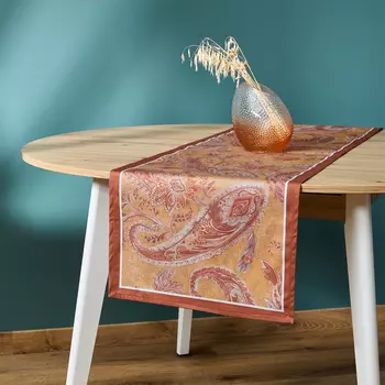 Скатерть-дорожка Paisley, охра