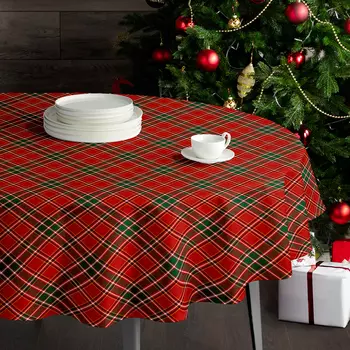 Скатерть круглая English Christmas