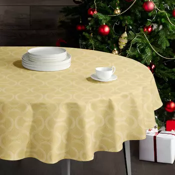 Скатерть круглая Golden confetti