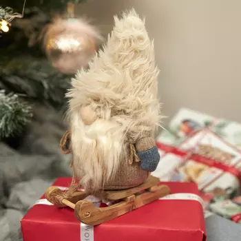 Статуэтка гном на лыжах Sciatore Favoloso