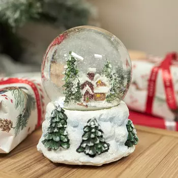 Статуэтка снежный шар Christmas Evening