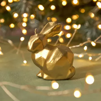 Свеча Rabbit, золото