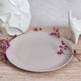 Тарелка Pastel, серая