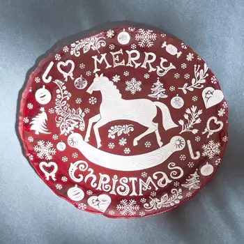 Тарелка Christmas horse