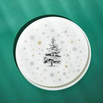 Тарелка Сhristmas snow