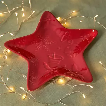 Тарелка Star, красная
