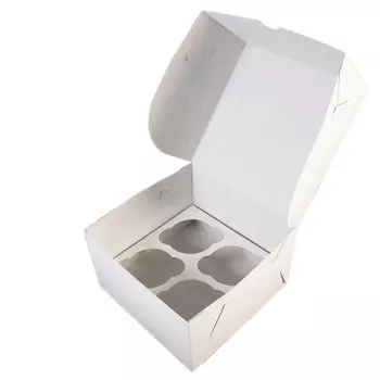 Коробка для 4 капкейков, NEW эконом