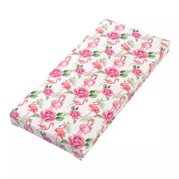 Коробка под шоколадку "Фламинго и цветы" без окна 18*9*1,4 см