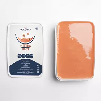 Пюре Белый персик (Агробар) замороженное, 1 кг