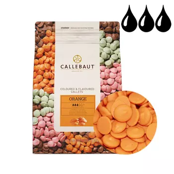 Шоколад Callebaut оранжевый со вкусом апельсина, 2,5 кг