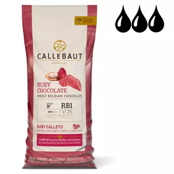 Шоколад Callebaut RUBY рубиновый 47.3%, мешок 10 кг (CHR-R35RB1-554)