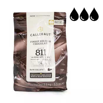 Шоколад Callebaut темный 54,5% 2,5 кг (811-RT-U71)