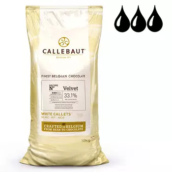 Шоколад Callebaut Velvet (Вельвет) Белый 32%, 10 кг (W3-554)