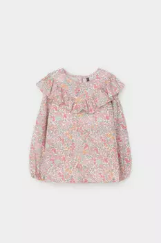 Блузка для девочек CROCKID, КР 302177-1, цвет - сахар