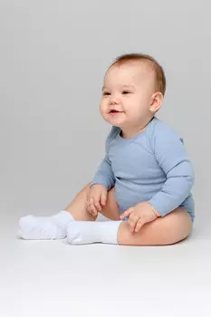 Боди для новорожденных CROCKID, К 6032, цвет - синий