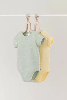 Боди для новорожденных CROCKID, К 6239-2уп, цвет - желтый