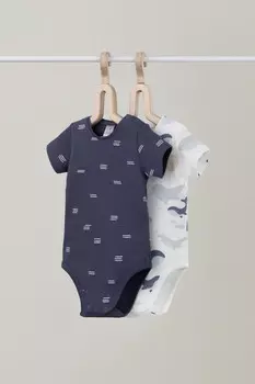 Боди для новорожденных CROCKID, К 6239-2уп, цвет - синий