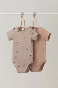 Боди для новорожденных CROCKID, К 6239-2уп, цвет - бежевый