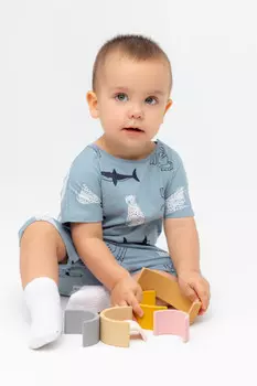 Боди для новорожденных CROCKID, К 6294, цвет - синий