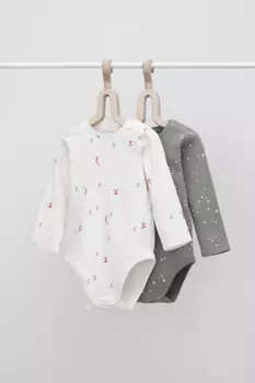 Боди для новорожденных CROCKID, К 6342-2уп, цвет - зеленый