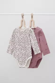 Боди для новорожденных CROCKID, К 6342-2уп, цвет - розовый