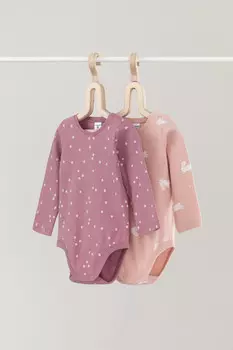 Боди для новорожденных CROCKID, К 6342-2уп, цвет - розовый