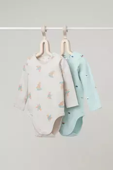 Боди для новорожденных CROCKID, К 6342-2уп, цвет - голубой