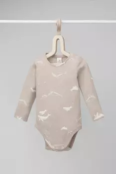Боди для новорожденных CROCKID, К 6442, цвет - бежевый