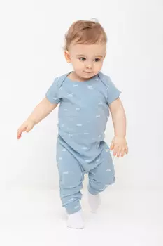 Боди для новорожденных CROCKID, К 6485, цвет - синий