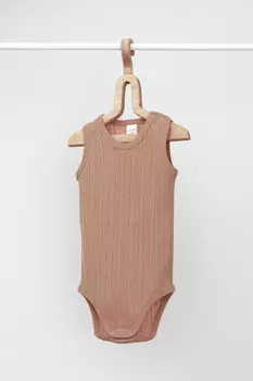 Боди для новорожденных CROCKID, К 6508, цвет - коричневый